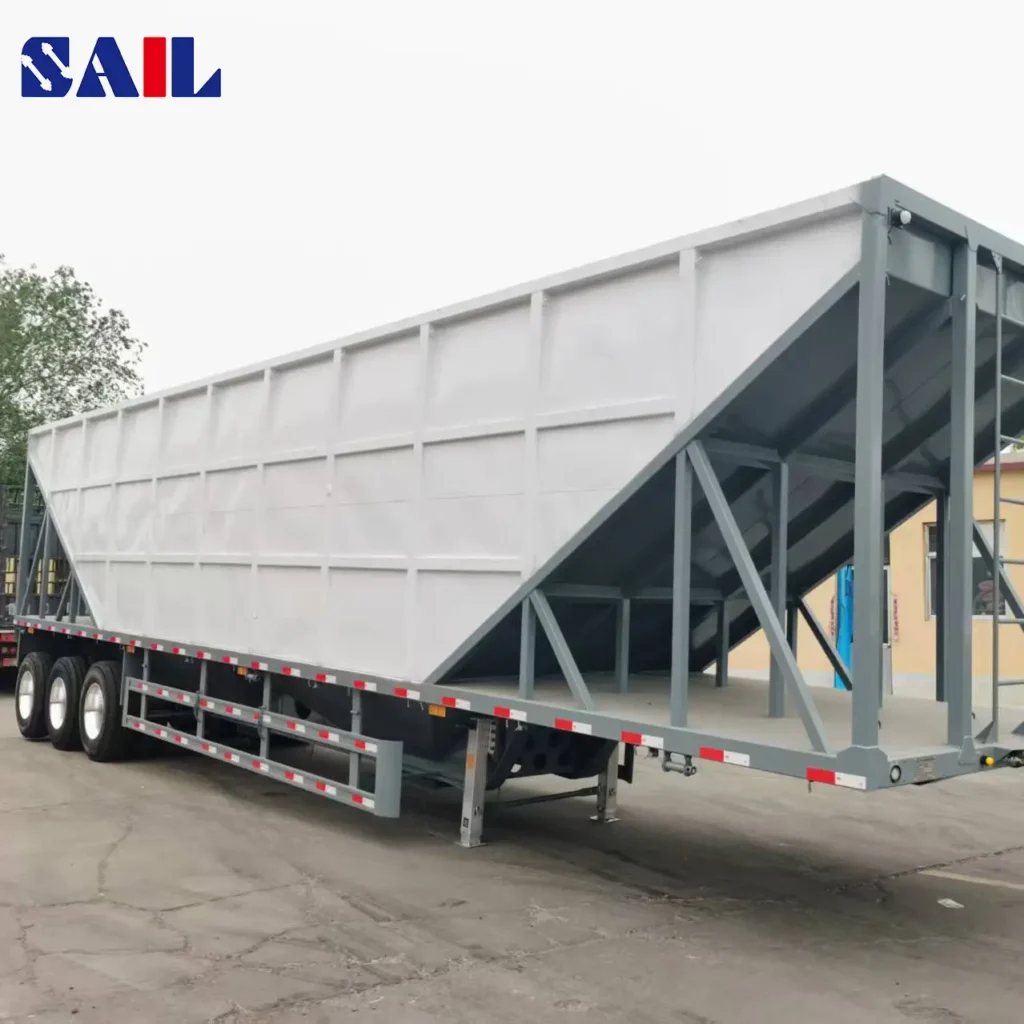 3 Axle Grain hopper semi trailer