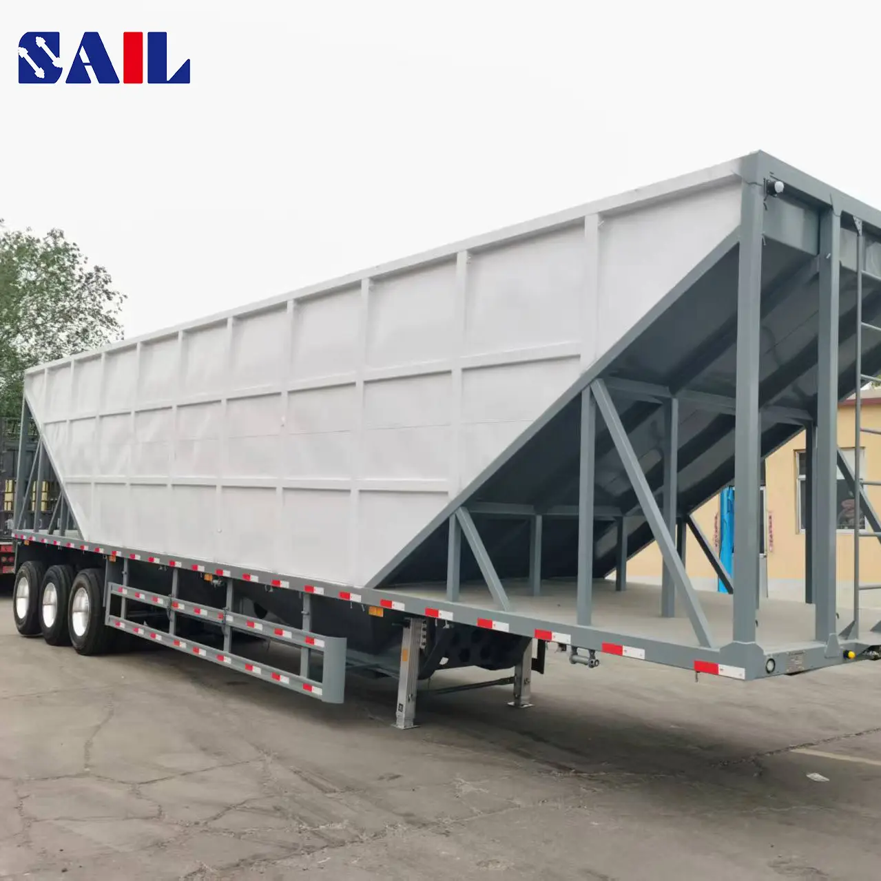 3 Axle Grain hopper semi trailer