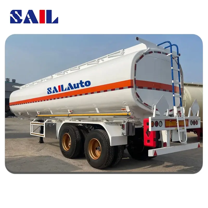 SAIL 2 Axle 40000 Liters Oil : Fuel Transport Tanker Trailer decription1