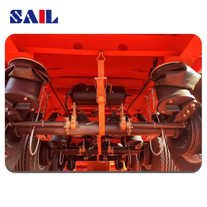 SAIL 20ft and 40ft 40tons 3 Axle Flatbed Trailer description5