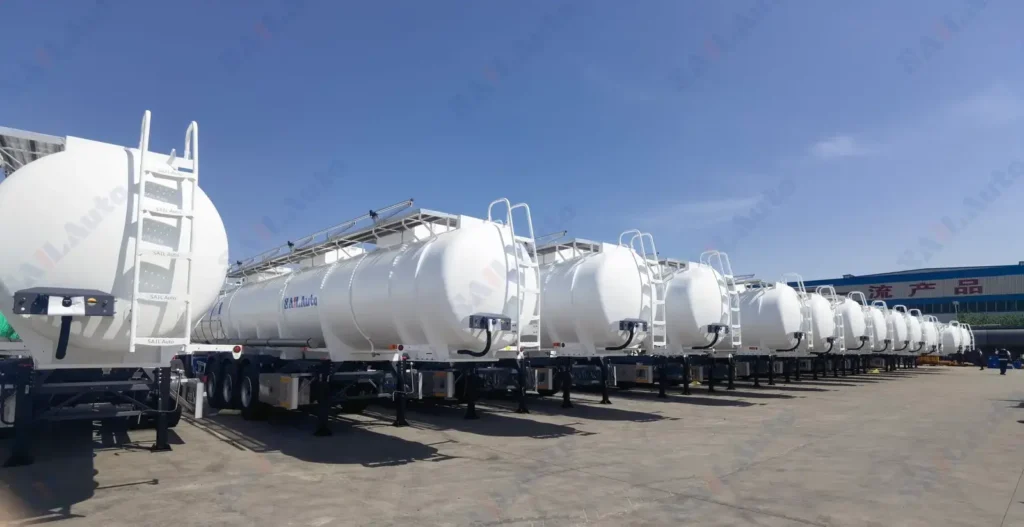 SAIL 23CBM Stainless Steel Chemical Liquid Tanker Trailer for Acid Transport7