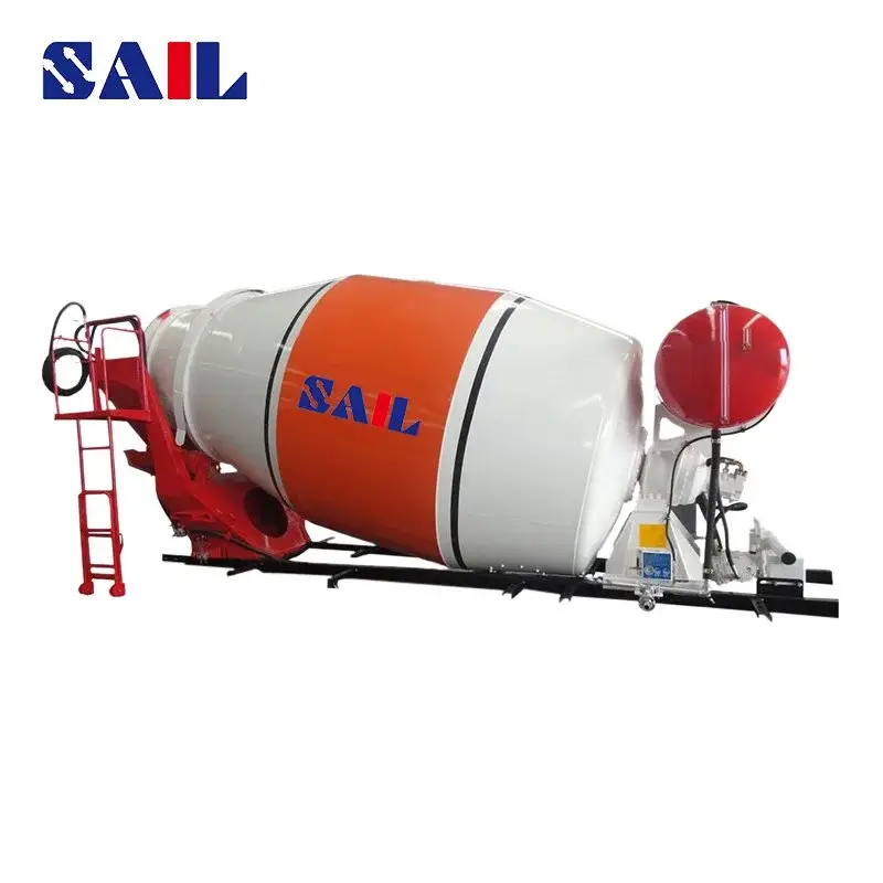 SAIL 3 Axle Concrete Mixer Trailer for Efficient Cement Transport description1
