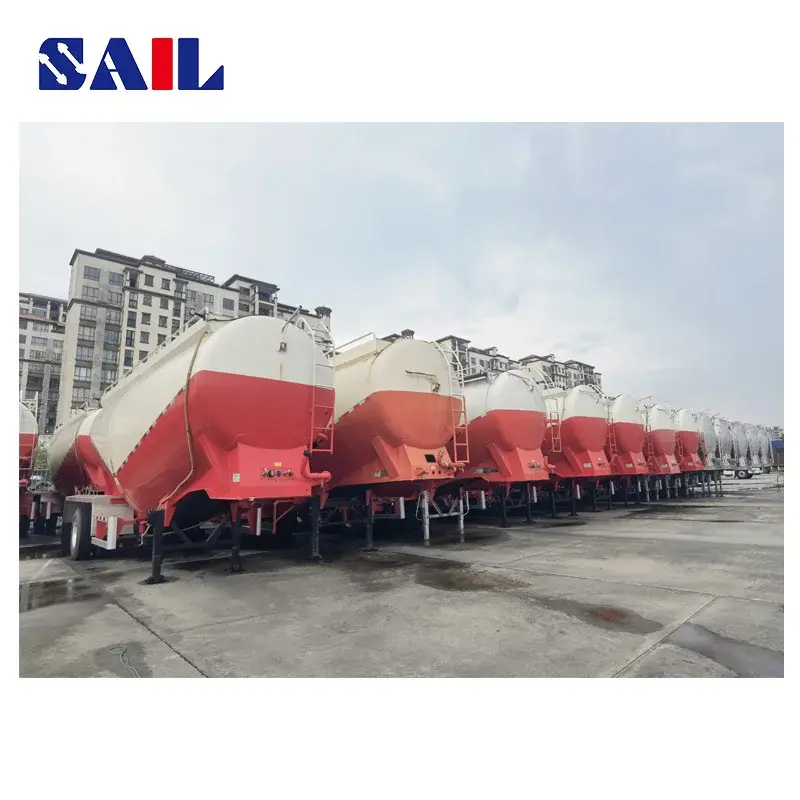 SAIL 50CBM Bulk Cement Powder Tanker Semi Trailer for Sale decdription3