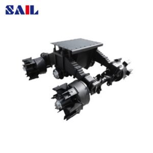 Bogie with spoked axle